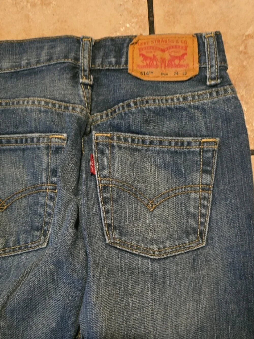 Levi's Boys Blue Washed Denim Jeans